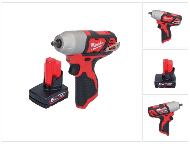 Milwaukee M12 BIW38-601 llave de impacto sin cable 12 V 135 Nm 3/8" + 1x batería recargable 6.0 Ah - sin cargador