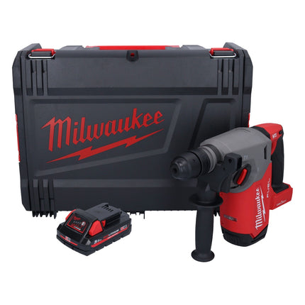 Milwaukee M18 ONEFHX-301X Cordless combi hammer 18 V 2.5 J SDS-Plus Brushless + 1x rechargeable battery 3.0 Ah + HD box - without charger
