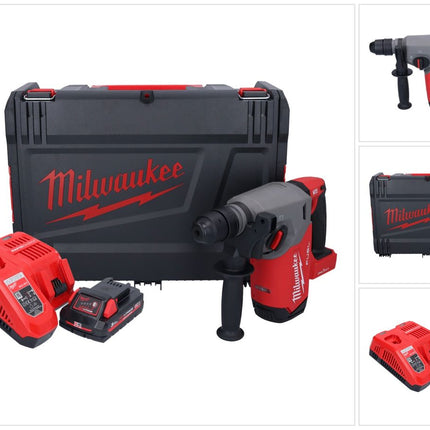 Milwaukee M18 ONEFHX-301X Akku Kombihammer 18 V 2,5 J SDS-Plus Brushless + 1x Akku 3,0 Ah + Ladegerät + HD-Box