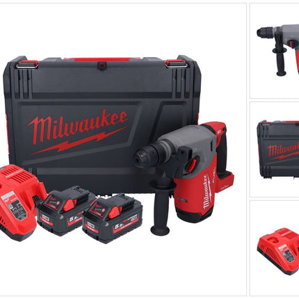 Milwaukee M18 ONEFHX-552X Cordless combi hammer 18 V 2.5 J SDS-Plus ( 4933478504 ) Brushless + 2x battery 5.5 Ah + charger + HD box