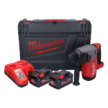 Milwaukee M18 ONEFHX-802X Akku Kombihammer 18 V 2,5 J SDS-Plus Brushless + 2x Akku 8,0 Ah + Ladegerät + HD-Box