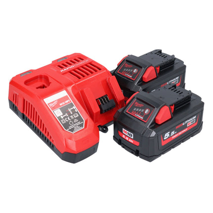 Milwaukee M18 FCVN24-552 Akumulatorowy wibrator do betonu 18 V 2,4 m bezszczotkowy + 2x akumulator 5,5 Ah + ładowarka