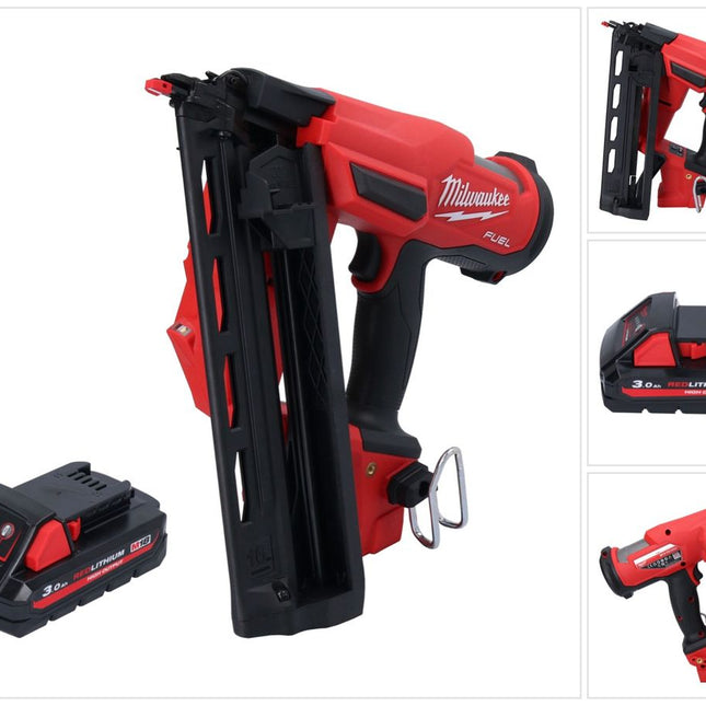 Milwaukee M18 FN16GA-301 Clavadora sin cable 18 V 32 - 64 mm sin escobillas + 1x batería recargable 3.0 Ah - sin cargador