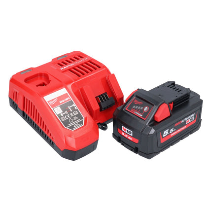 Milwaukee M18 FN16GA-551 Gwoździarka akumulatorowa 18 V 32 - 64 mm bezszczotkowa + 1x akumulator 5,5 Ah + ładowarka