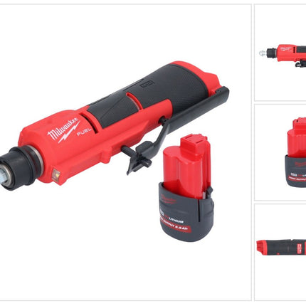 Milwaukee M12 FTB-251 Ponceuse à pneu sans fil 12 V 7/16'' Hex Brushless + 1x batterie 2,5 Ah - sans chargeur