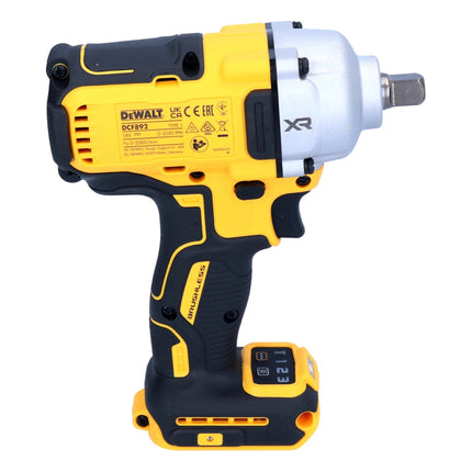 DeWalt DCF 892 D1 Clé à choc sans fil 18 V 812 Nm 1/2" Brushless + 1x batterie 2,0 Ah + chargeur