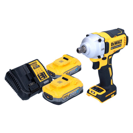 Llave de impacto sin cable DeWalt DCF 892 H2 18 V 812 Nm 1/2" sin escobillas + 2x batería Powerstack 5,0 Ah + cargador