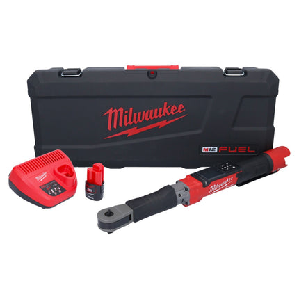 Milwaukee M12 ONEFTR12-201C Cyfrowy akumulatorowy klucz dynamometryczny 12 V 1/2" 203,4 Nm ( 4933464970 ) Bezszczotkowy + 1x akumulator 2,0 Ah + ładowarka + walizka