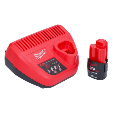 Milwaukee M12 ONEFTR12-201C Cyfrowy akumulatorowy klucz dynamometryczny 12 V 1/2" 203,4 Nm ( 4933464970 ) Bezszczotkowy + 1x akumulator 2,0 Ah + ładowarka + walizka