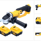 Amoladora angular sin cable DeWalt DCG 412 18 V 125 mm + 2x batería 5,0 Ah - sin cargador