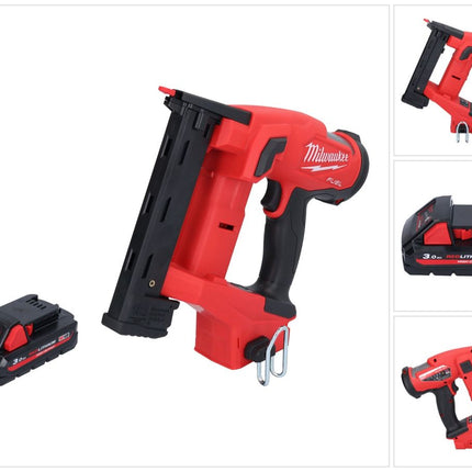 Agrafeuse sur batterie Milwaukee M18 FNCS18GS-301X 18 V 9,5 - 38 mm sans balais + 1x batterie 3,0 Ah + boîtier HD - sans chargeur