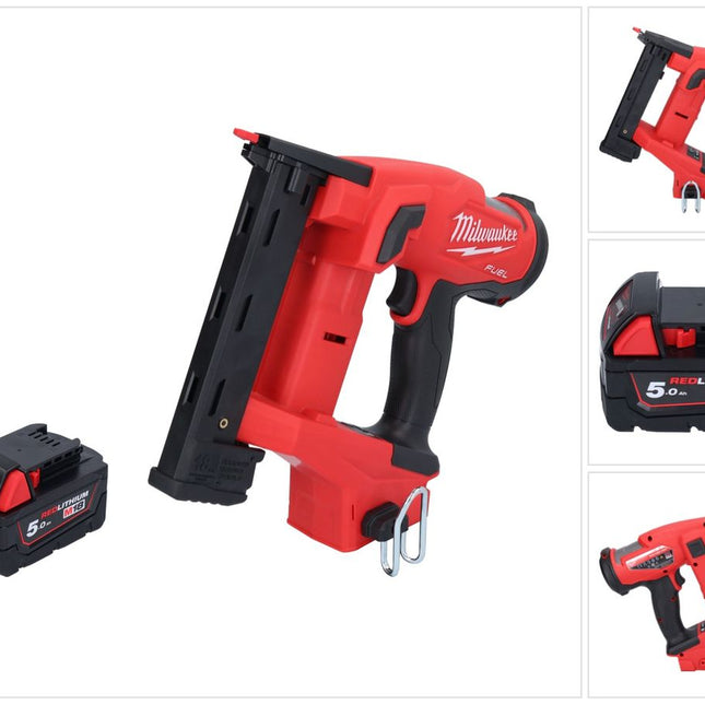 Milwaukee M18 FNCS18GS-501X zszywacz akumulatorowy 18 V 9,5 - 38 mm bezszczotkowy + 1x akumulator 5,0 Ah + HD Box - bez ładowarki