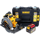 DeWalt DCS 579 NT Sierra circular sin cable 54 V FlexVolt 190 mm sin escobillas + 1x batería 6,0 Ah + TSTAK - sin cargador