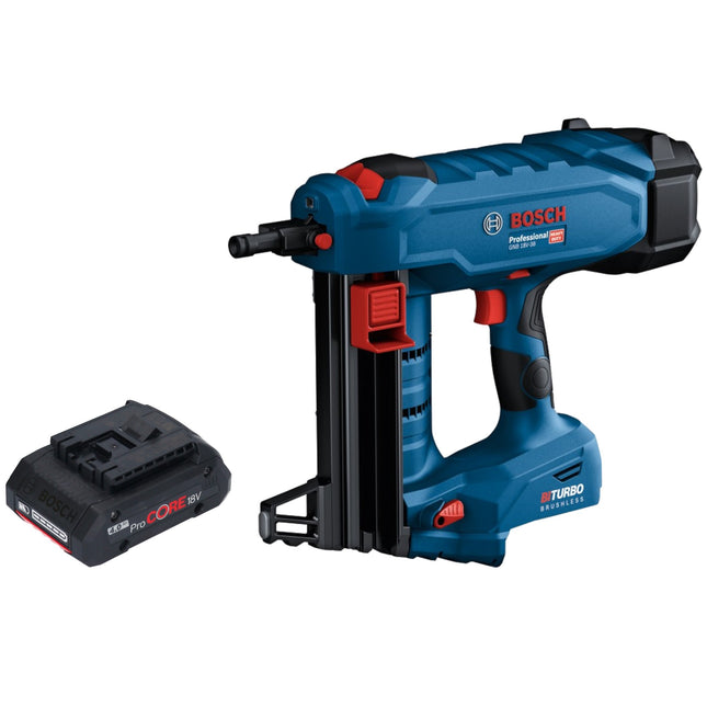 Bosch GNB 18V-38 Professional cordless concrete nailer 18 V 13 - 38 mm BITURBO Brushless + 1x ProCORE rechargeable battery 4.0 Ah - without charger