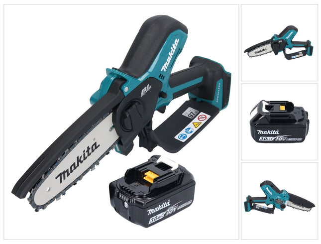 Makita DUC 150 F01 Motosierra sin cable 18 V 15 cm sin escobillas + 1x batería 3,0 Ah - sin cargador