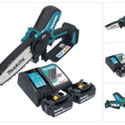 Makita DUC 150 RF201 Cordless chainsaw 18 V 15 cm brushless + 2x battery 3.0 Ah + charger