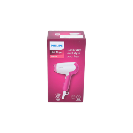 Philips BHD 003/00 DryCare Essential Haartrockner 1400 Watt weiß / rosa
