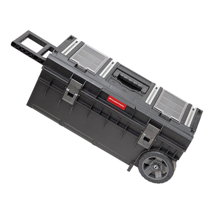 Toolbrothers RHINO XXL Trolley ECO Longer Work+ 50 l IP66 Werkzeugkiste mit Laufrädern auf Metallachse und Doppelteleskopgriff