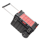 Toolbrothers RHINO XXL Trolley ECO Handling+ 44 L IP66 tool box with wheels on metal axle and double telescopic handle