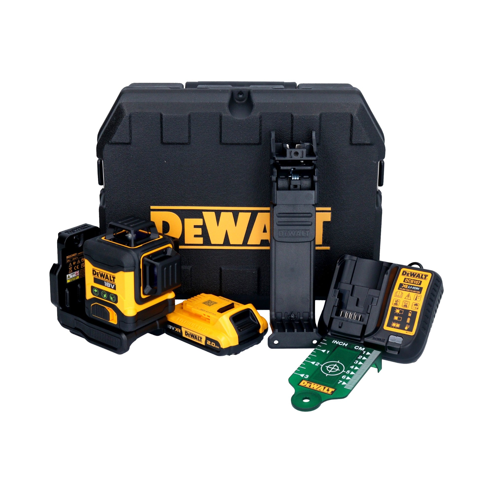 DeWalt DCLE 34031 D1 Akku Linienlaser 18 V 3x 360 gruen 1x Akku 2 0 Ah Ladegeraet Koffer 2 - toolbrothers
