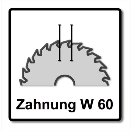 Festool Feinzahn Kreissägeblatt HW 216 x 30 x 2,3 mm W60 216 mm 60 Zähne ( 500125 ) - Toolbrothers