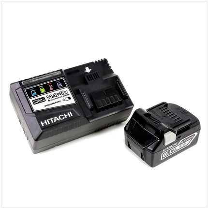 Hitachi DH 18 DBL 18 V Li-Ion Brushless SDS-Plus Akku Bohrhammer im Hitachi System Case HSC Typ 3 + 1x BSL 1860 18 V 6,0 Ah Akku + 1x UC 18YSL3 Ladegerät 14,4 - 18 V - Toolbrothers