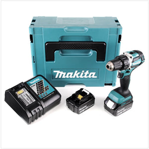 Makita DDF 484 RMJ 18 V Akku Bohrschrauber Brushless 54 Nm im Makpac mit 2x 4,0 Ah Akku und Ladegerät
