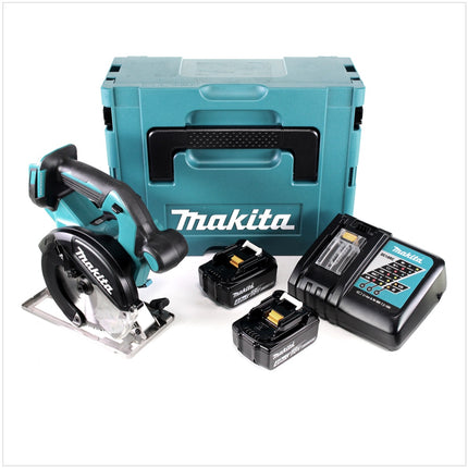 Makita DCS 551 RMJ Akku Metall Handkreissäge 18 V Brushless 150 x 20 mm im Makpac mit Schutzbrille mit  2x 4,0 Ah Akku und Ladegerät - Toolbrothers