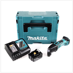 Makita DTM 50 RF1J 18V Li-Ion Akku Multifunktionswerkzeug im Makpac + 1x 3,0 Ah Akku + 1x Ladegerät