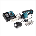 Makita DUM 168 18V Li-ion Akku Grasschere + 1x BL1840 B 4,0 Ah Akku + 1x DC18RC Ladegerät + 1x UH 200 D 20 cm Schermesser - Toolbrothers
