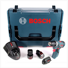 Bosch GSR 12V-20 Professional Akku Bohrschrauber Brushless 20Nm + L-Boxx + 2x Akku 2,5Ah + 1x Ladegerät + 1x GAA 12V USB Adapter - Toolbrothers