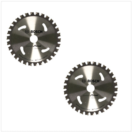 Bosch GKM 18 V-LI Professional Akku Metall Kreissäge Solo 136 mm in L-Boxx + 2 x Kreissägeblatt Standard for Steel ( 2608644225 ) - Toolbrothers