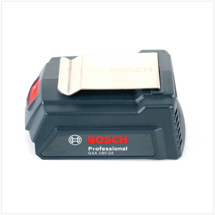 Bosch USB Power Set 18 V mit GAA Professional USB Adapter für 14,4 V / 18 V Akkus + 2x GBA 18V 4,0 Ah Li-Ion Einschub Akku + 1x Schnell Ladegerät GAL 1880 CV - Toolbrothers