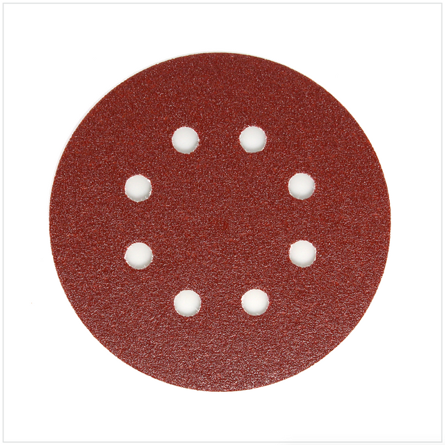 Makita Schleifpapier 125 mm Körnung 80 Klett Befestigung für Exzenterschleifer 10er Pack ( P-43555 ) - Toolbrothers