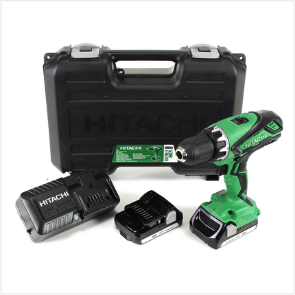 Hitachi DS 18 DJL 18 V Akku Bohrschrauber im Koffer inkl. 2x Hitachi BSL 1815 1,5 Ah Akku + UC 18 YKSL Ladegerät - Toolbrothers