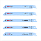 Bosch 5x Säbelsägeblätter S 918 AF 150 mm Basic for Metal ( 2608651780 ) - Toolbrothers