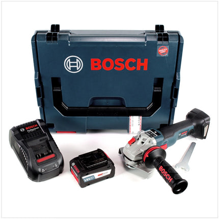 Bosch GWS 18 V-125 SC Professional Akku Winkelschleifer 125mm brushless in L-Boxx mit 1x 6,3 Ah EneRacer Akku und GAL 1880 CV Ladegerät - Toolbrothers