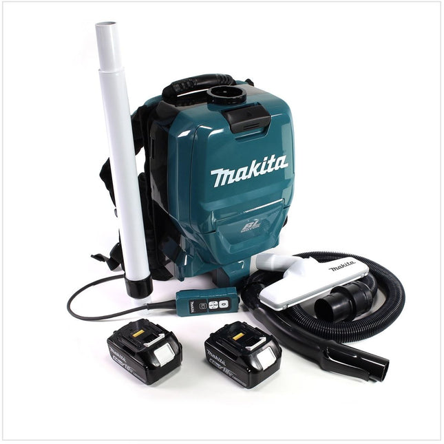 Makita DVC 260 36V Akku Rucksack Staubsauger (2x 18V) Brushless mit 2x BL1840 B 4,0 Ah Akku - Toolbrothers