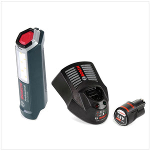 Bosch Professional GLI 12V-300 Akku Lampe + 1x GBA 12V 2,0 Ah Akku + GAL 1230 Ladegerät