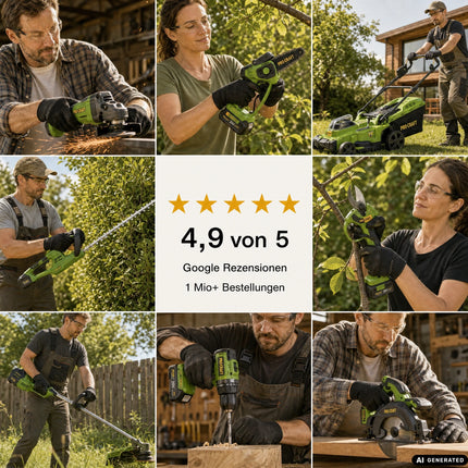 Procraft Industrial CS185A-BB Akku Handkreissäge 20 V 185 mm Brushless Solo - ohne Akku, ohne Ladegerät