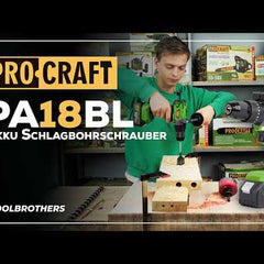 Collection image for: PROCRAFT PA18BL 20 V akku slagbore-/skruemaskine